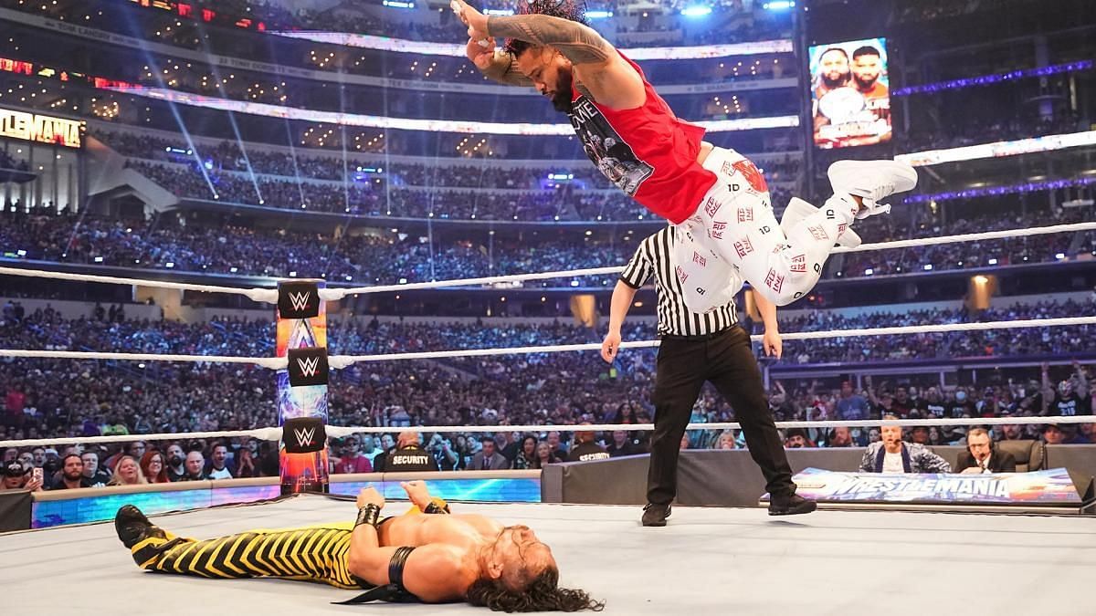 The Usos vs. Shinsuke Nakamura &amp; Rick Boogs at WrestleMania 38