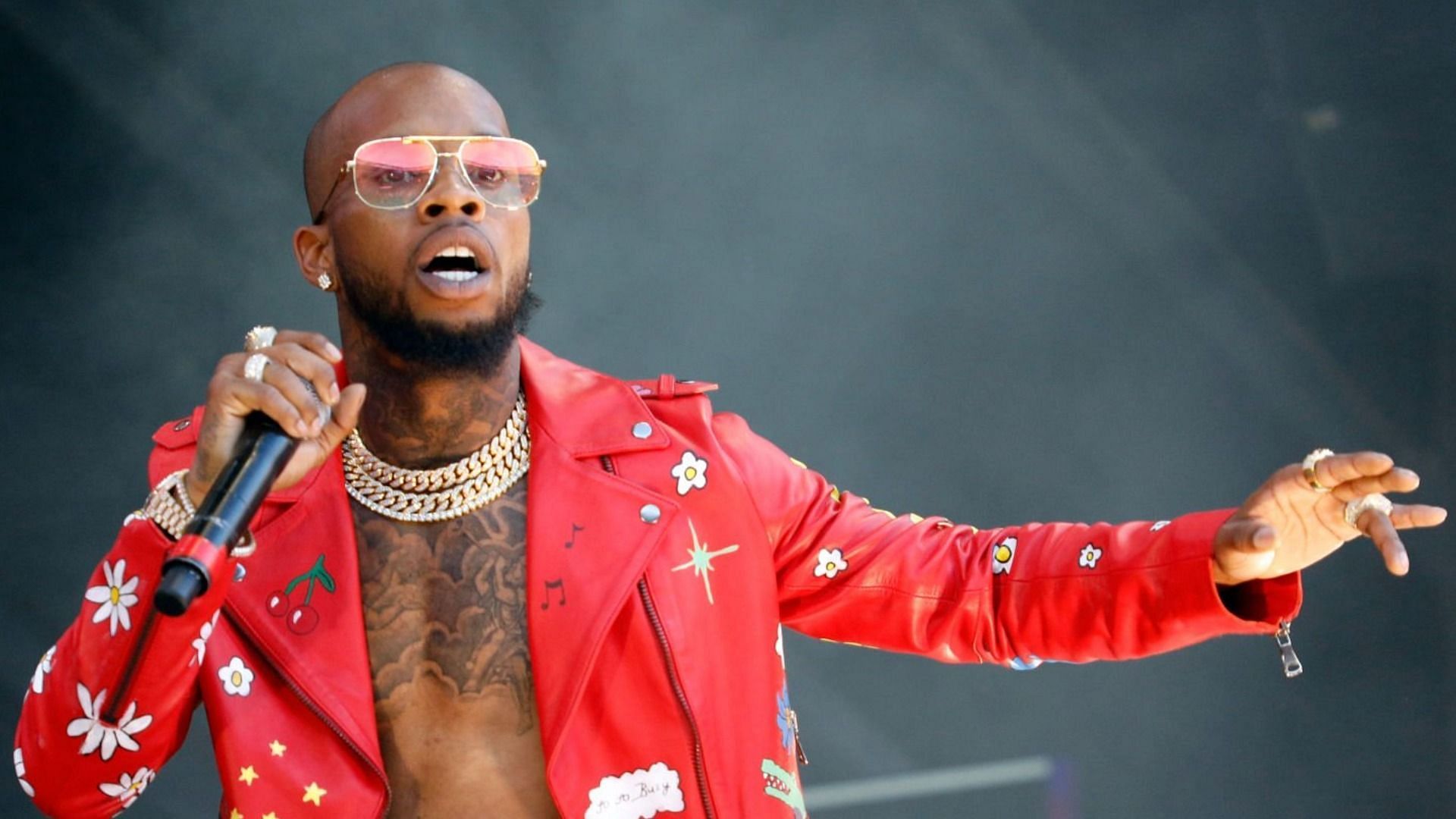 Tory Lanez was levied $350,000 bail for violating pre-trial protective orders in relation to Megan Thee Stallion shooting case (Image via Taylor Hill/WireImage)