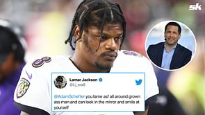 "You lame asf all around grown ass man" - Lamar Jackson thrashes Adam Schefter for insensitive tweet surrounding Dwayne Haskins' death