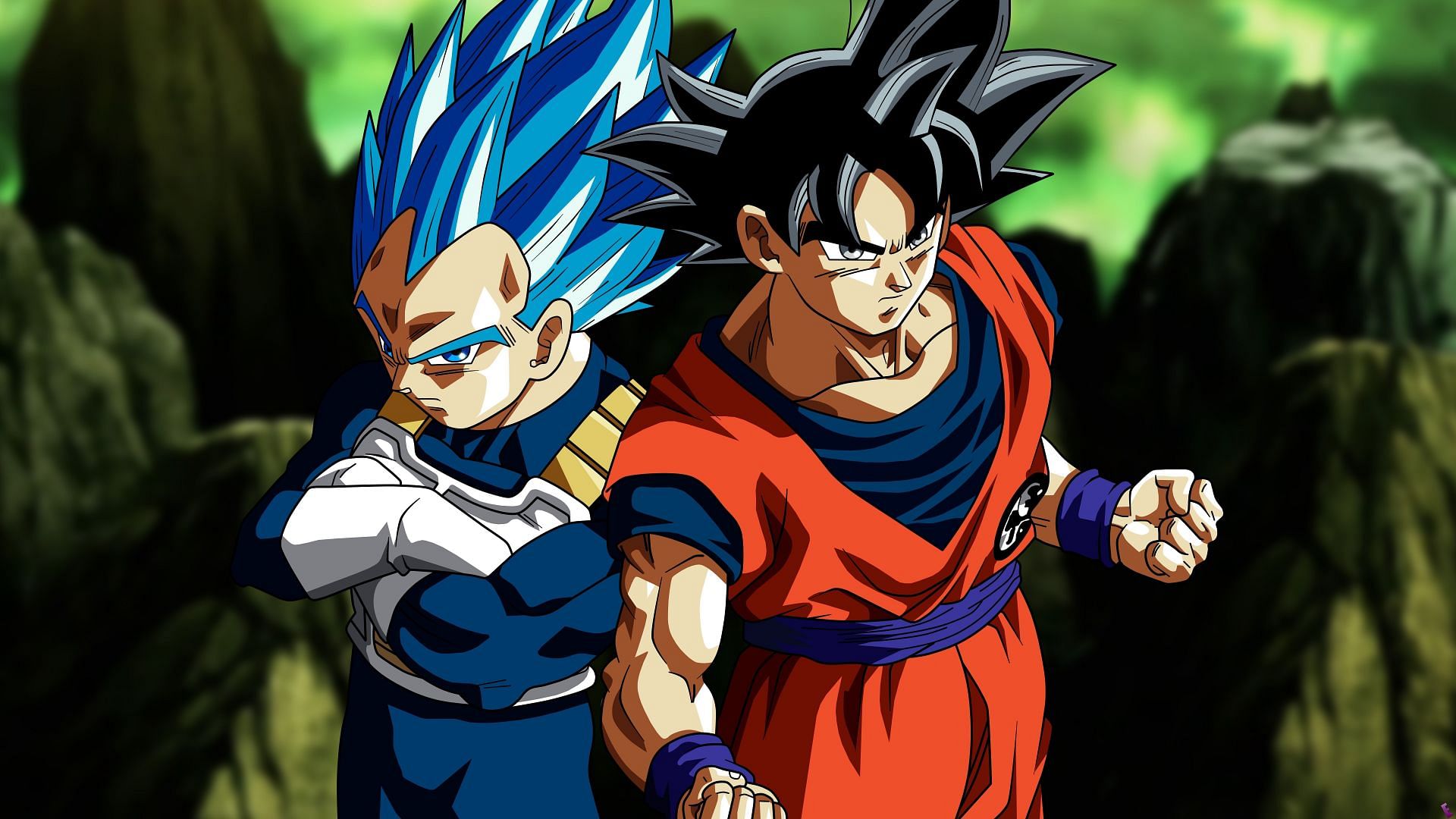 Vegeta and Goku as they appear in &#039;Dragon Ball Super&#039; (Image via Toei Animation)