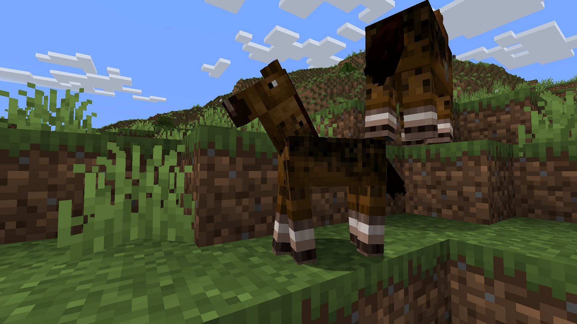 A newborn foal. (Image via Minecraft)