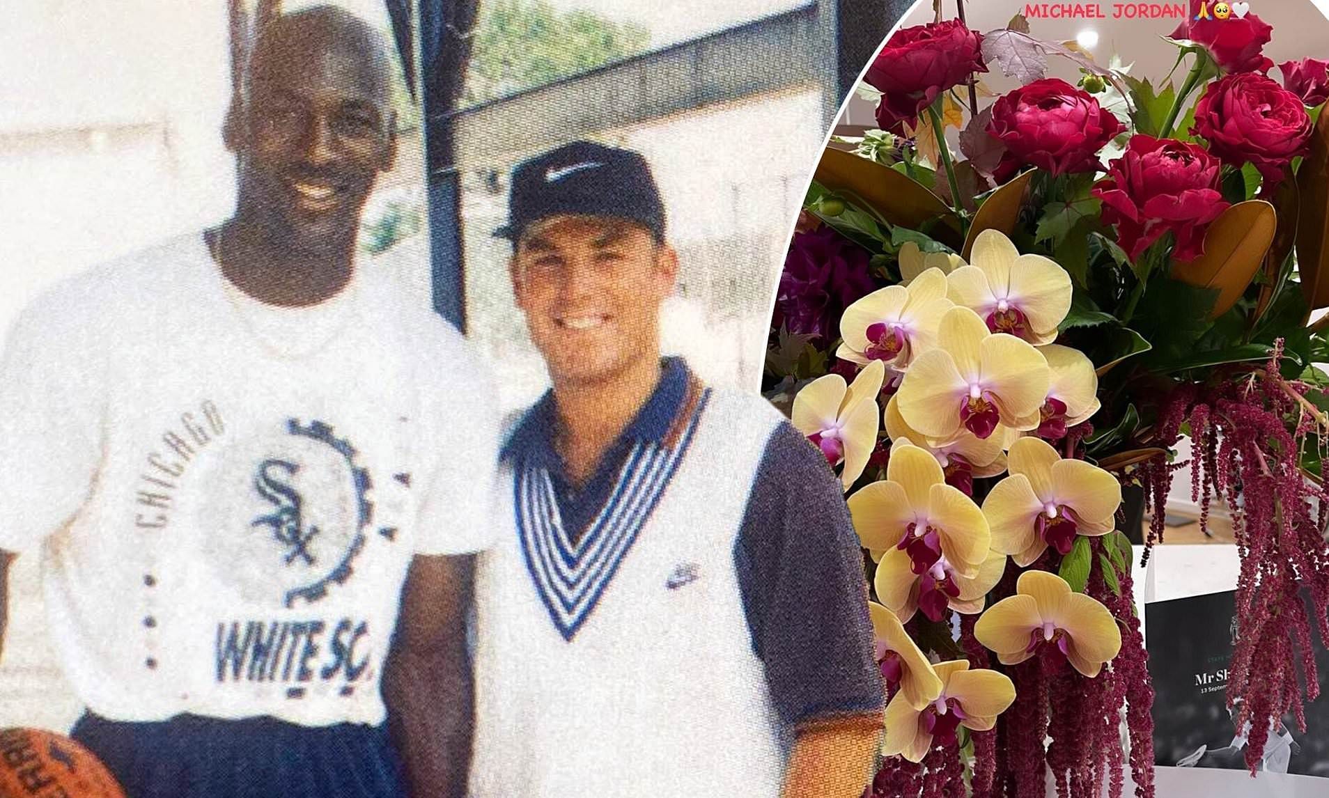 Michael Jordan and Shane Warne. (Photo: The Daily Mail)