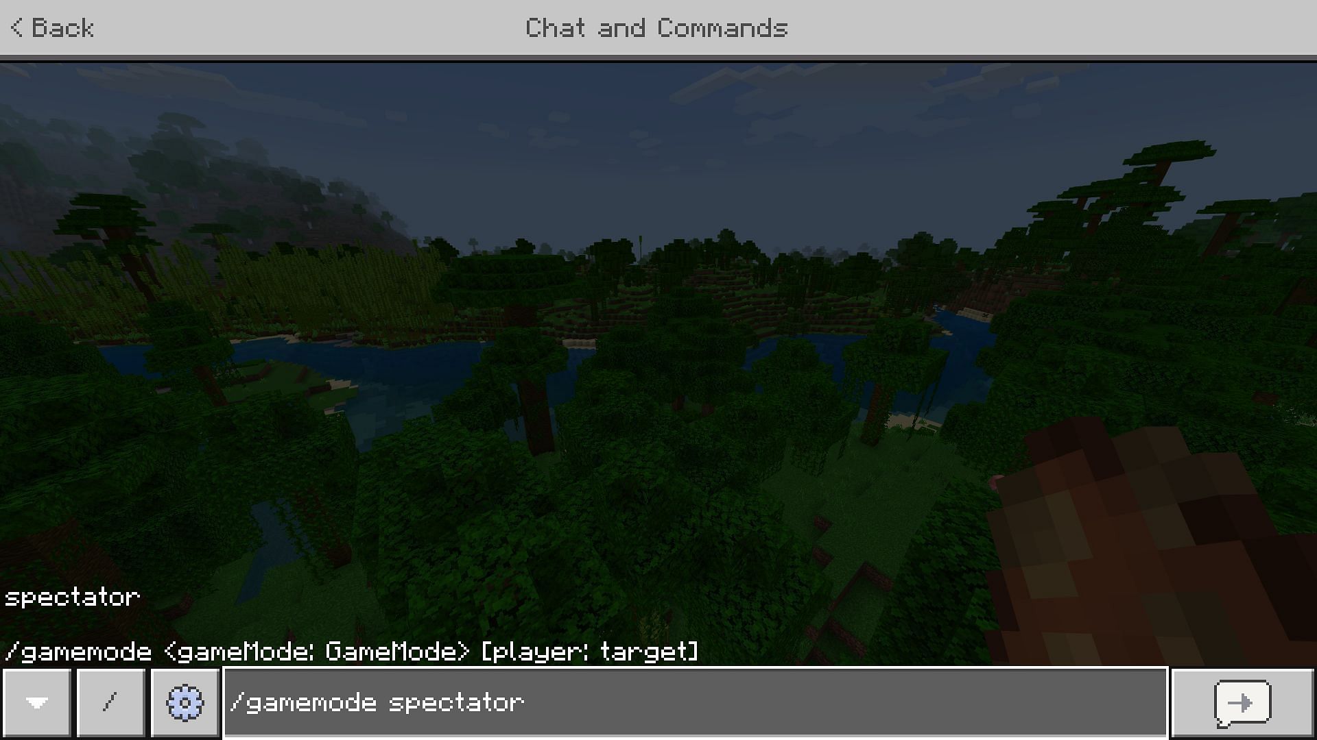 Gamemode command (Image via Mojang)