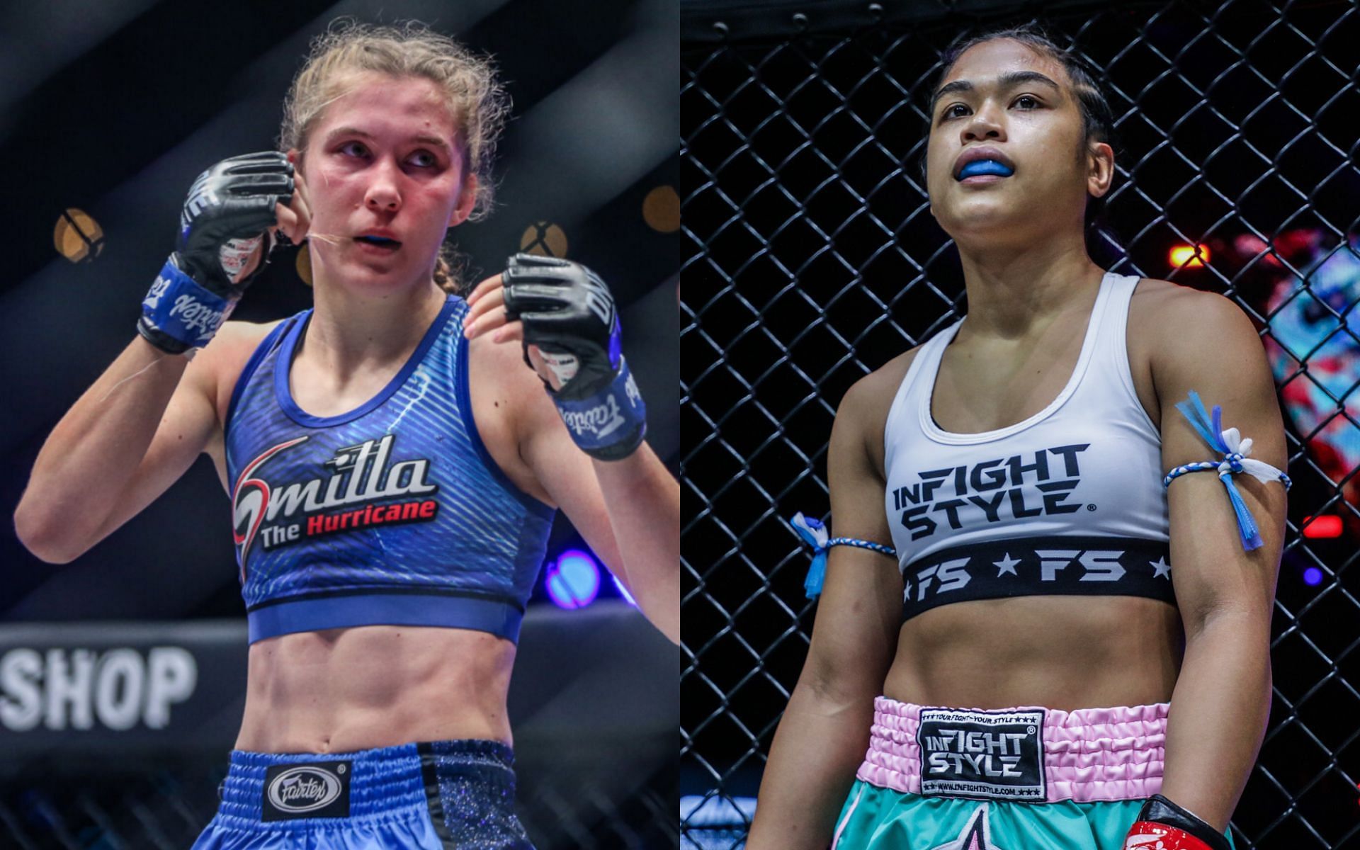 Smilla Sundell (left) says she&#039;ll knock Jackie Buntan (right) out in their Muay Thai title fight at ONE: Eersel vs. Sadikovic. [Photos ONE Championship]