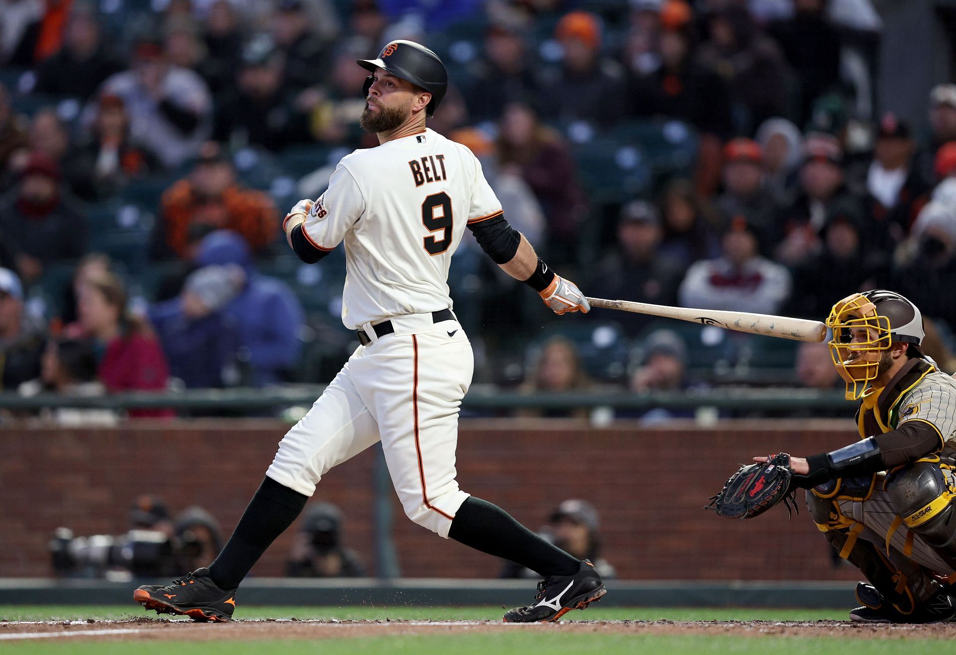 Brandon Belt looks to reach his first 30 home run season with the San Francisco Giants