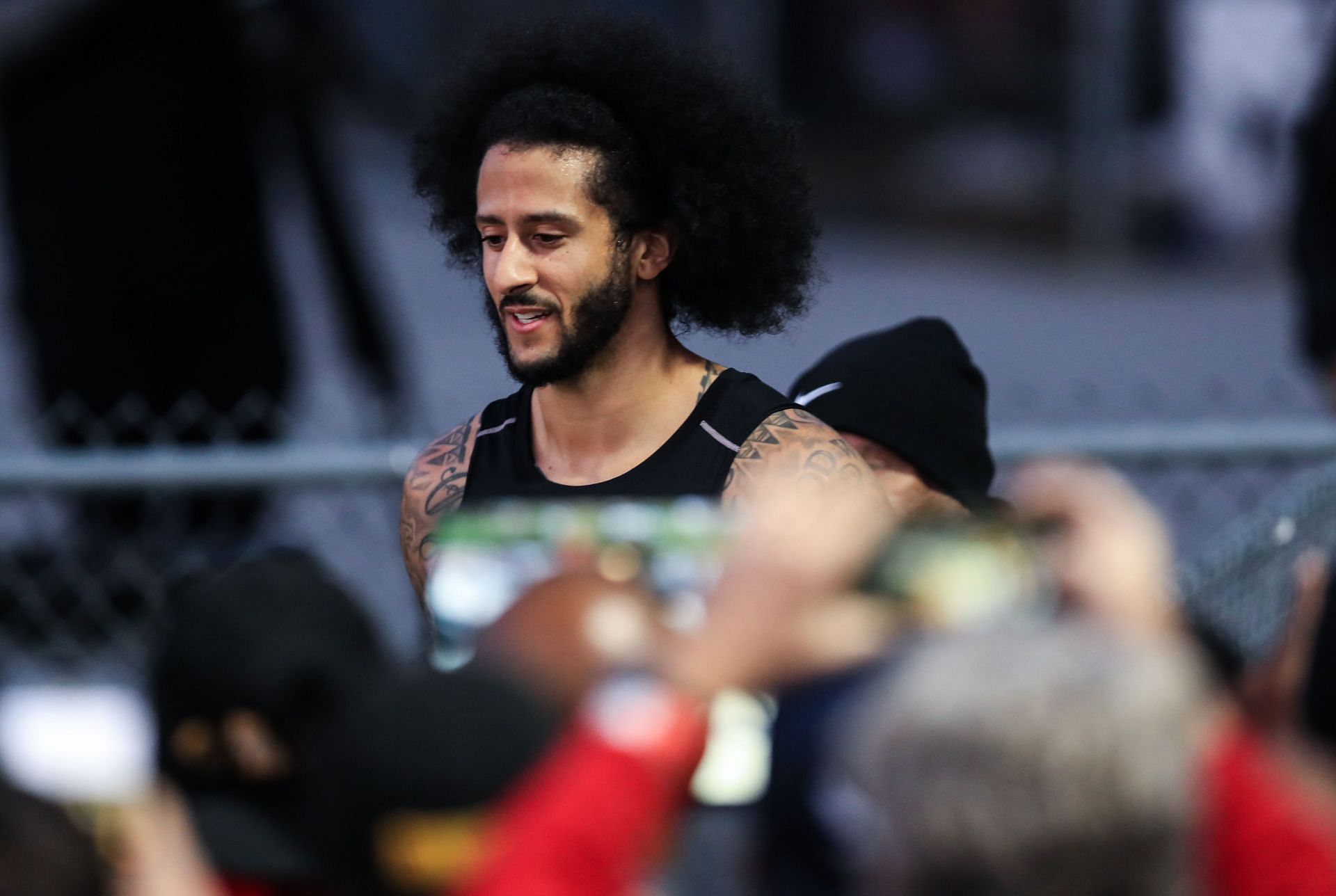 Kaepernick seen during his last public workout in November 2019 (Photo: Getty)