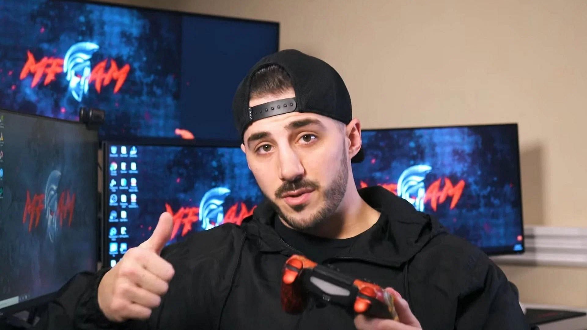 Nick is a professional Apex Legends player for Faze (Image via NICKMERCS/YouTube)