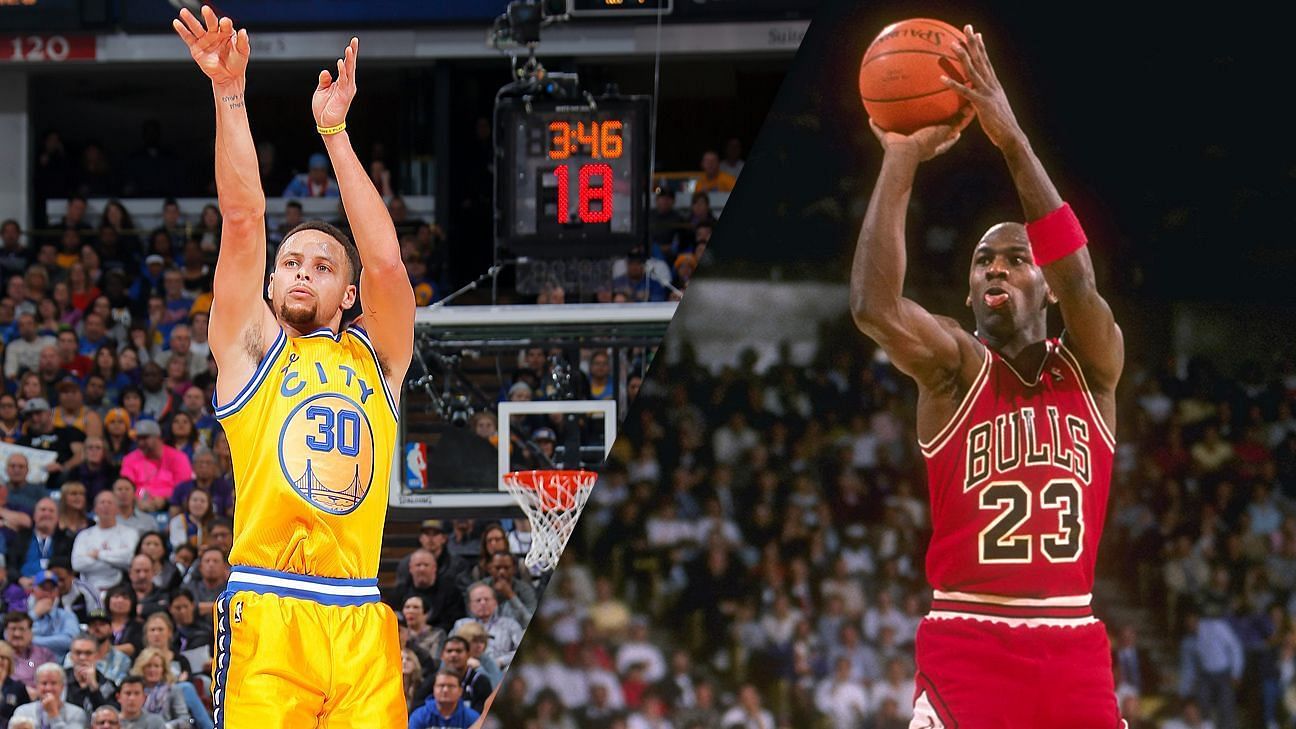 Steph Curry and Michael Jordan. (Photo: ESPN)