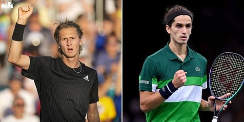 Sebastian Korda (L) and Pierre-Hugues Herbert.