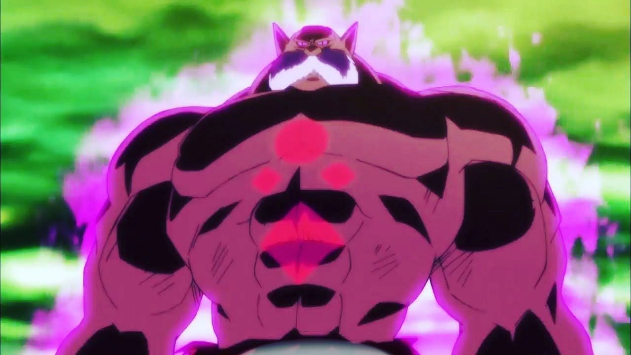 Toppo as seen during the Dragon Ball Super anime&#039;s Tournament of Power arc (Image via Toei Animation)