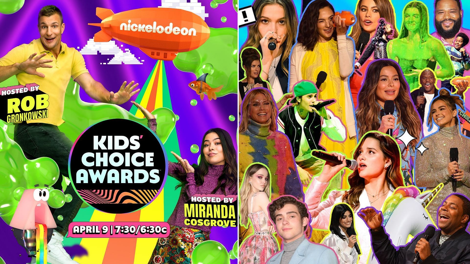 The 2022 Kids&#039; Choice Awards is set to broadcast on Saturday, April 9 (Image via @Nickelodeon/Twitter)