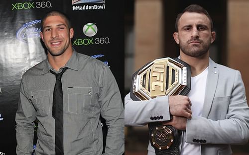 Brendan Schaub (left), Alexander Volkanovski (right)