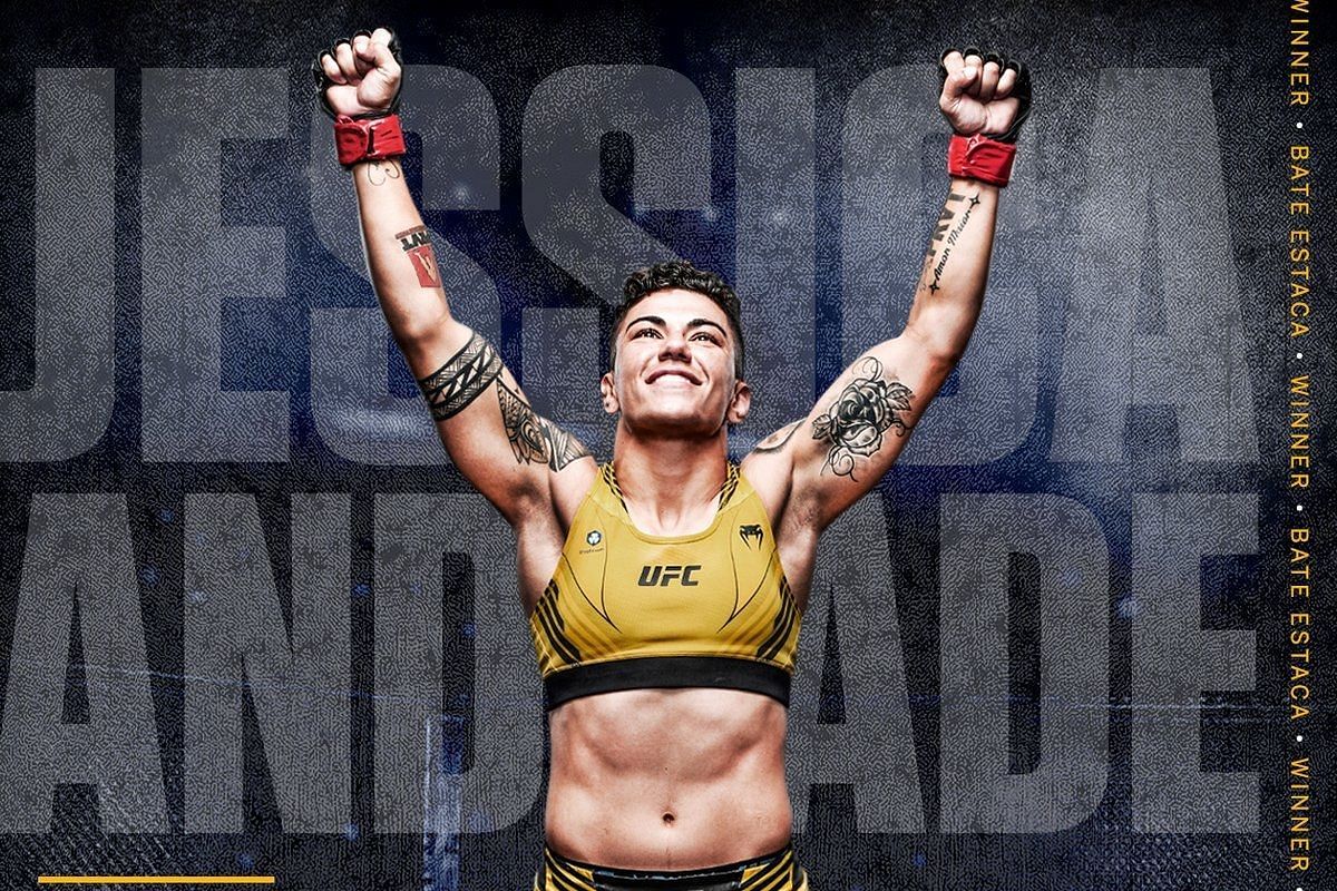 Jessica Andrade made history at UFC Vegas 52 [Image via @espnmma on Instagram]