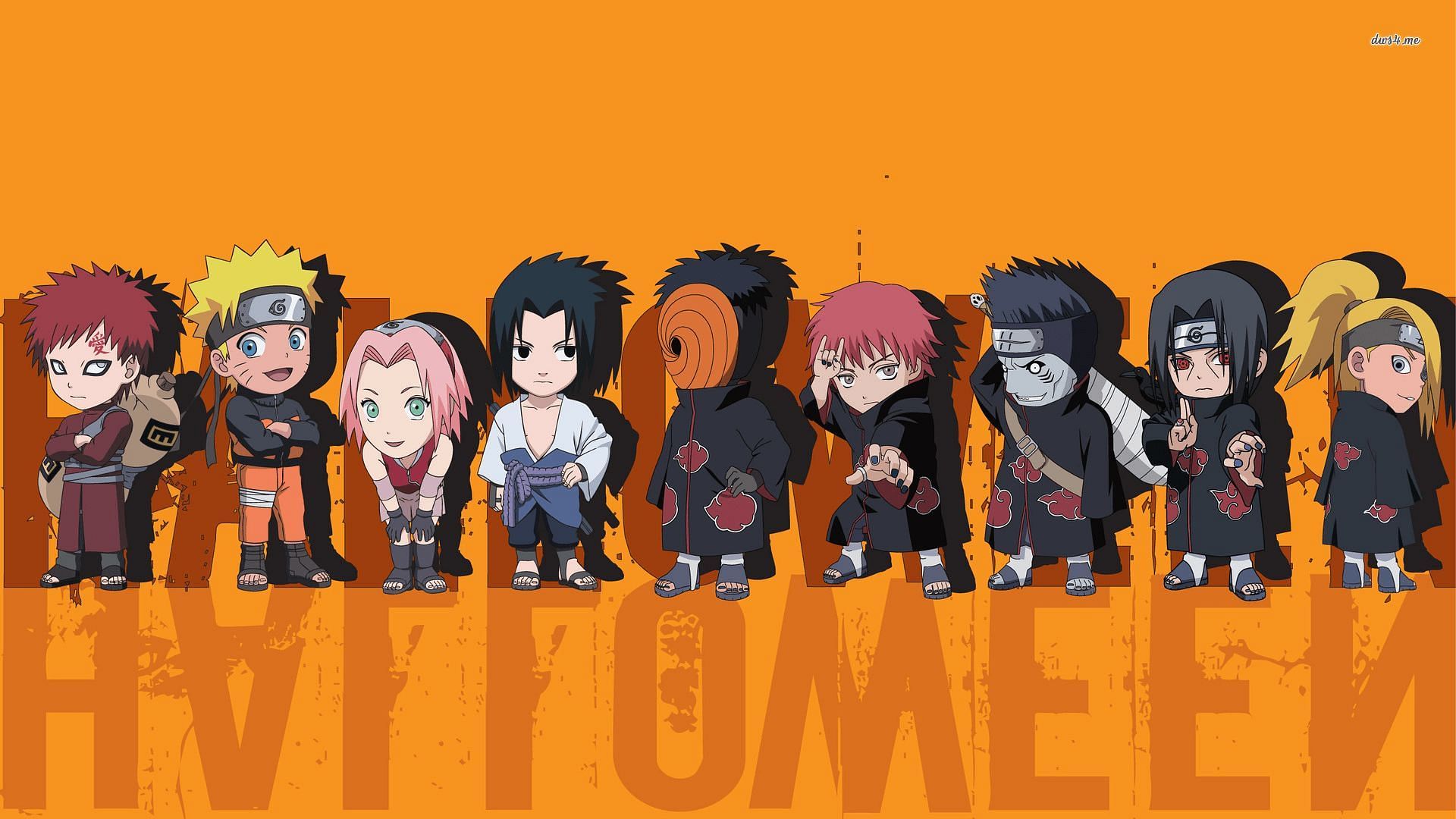 Miniature characters of Naruto (Image via Studio Pierrot)