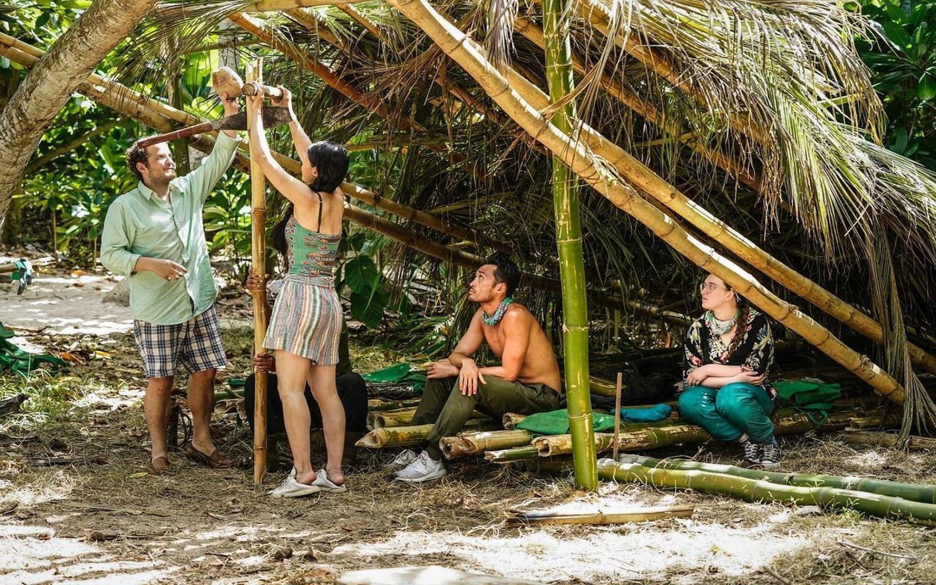 An immunity challenge task on Survivor (Image via Instagram/survivorcbs)