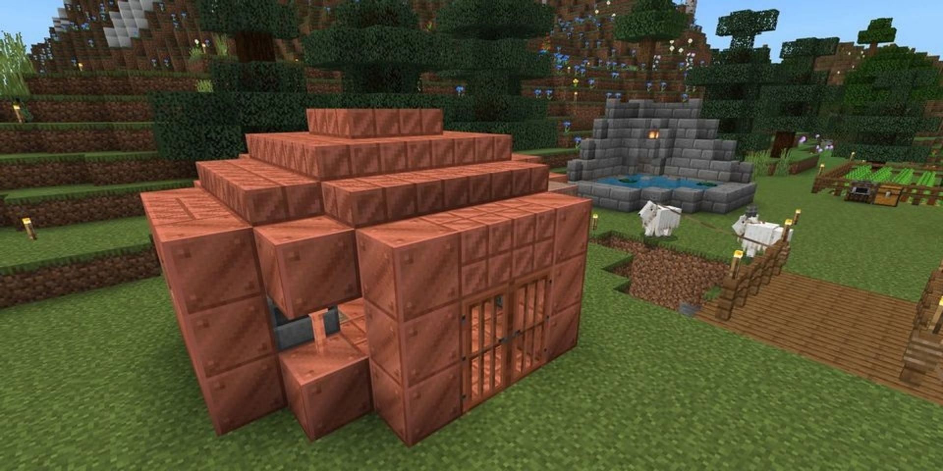 Copper makes for a durable material for enclosures for any type of mobs (Image via Mojang)