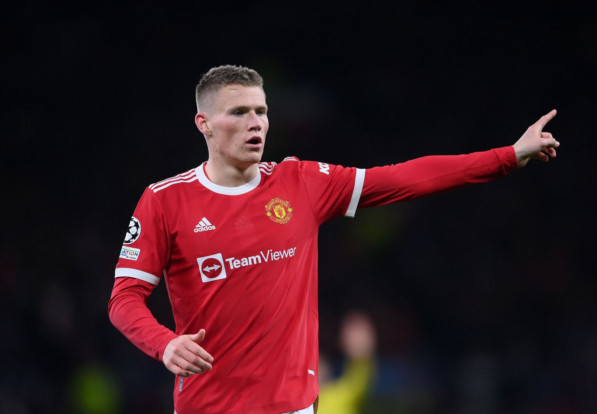 Scott McTominay in a game against Villarreal CF in the UEFA Champions League