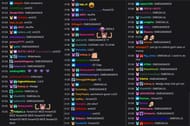 Screenshot of fans' reactions to the hilarious story (Image via emiru/Twitch)