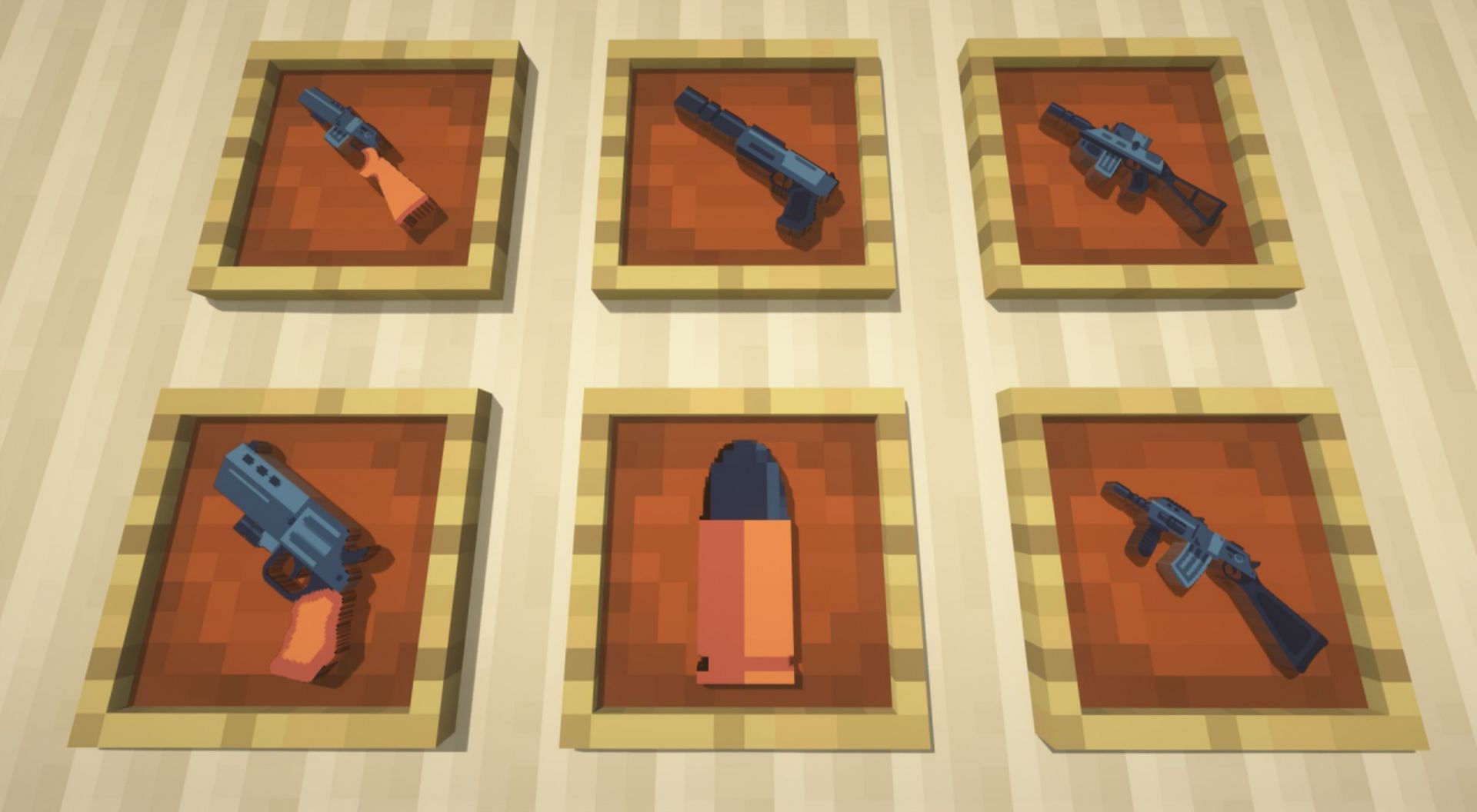 This modern guns modpack provides easy to craft weapons and ammunition (Image via Seltak-Studio/PlanetMinecraft)