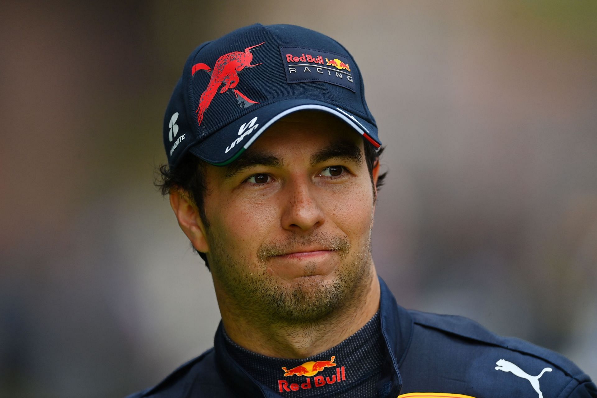 Second-placed Sergio Perez of Mexico and Oracle Red Bull Racing looks on after the F1 Grand Prix of Emilia Romagna at Autodromo Enzo e Dino Ferrari on April 24, 2022 (Photo by Dan Mullan/Getty Images)