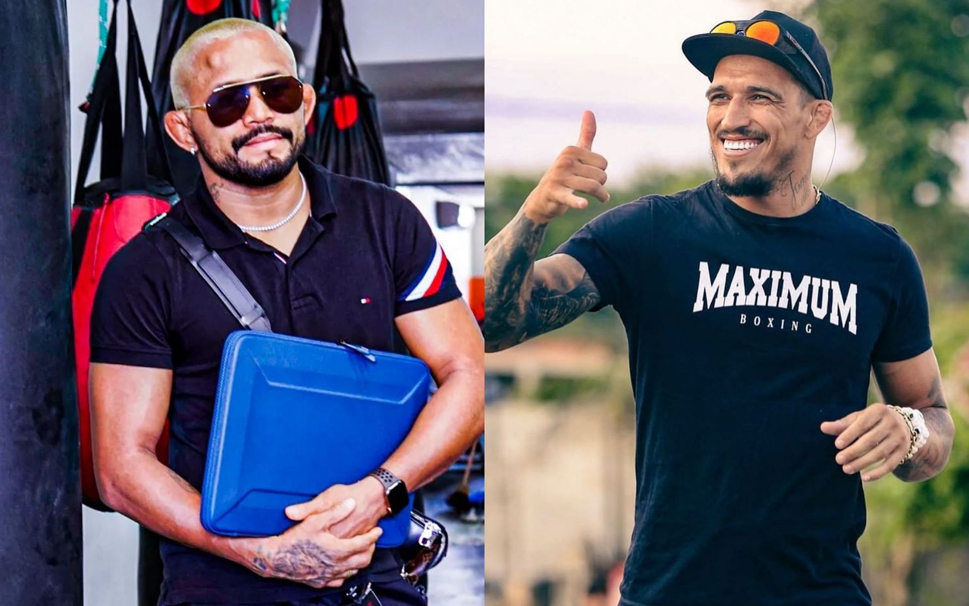 Deiveson Figueiredo (L) and Charles Oliveira (R) (via @daico_deusdaguerra and @charlesdobronxs on Instagram)