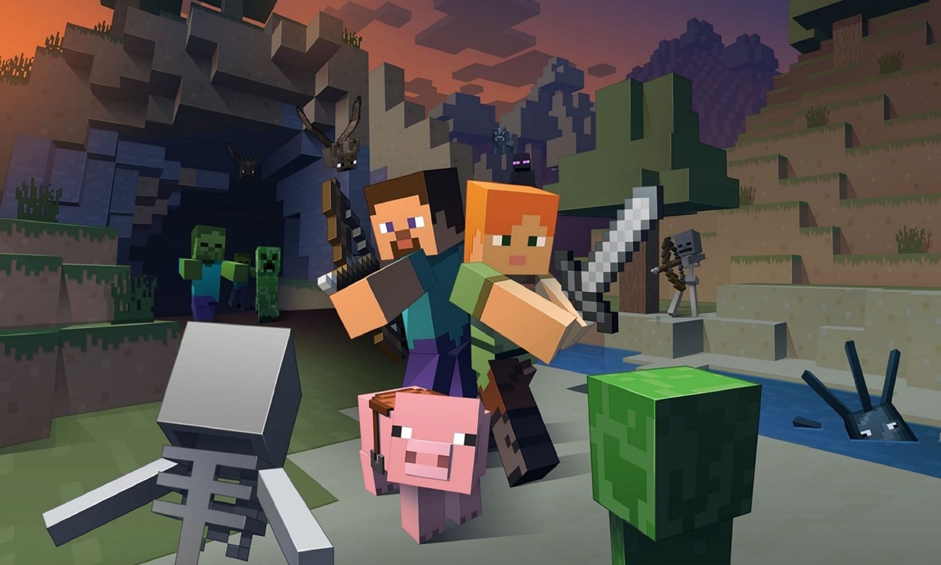Some world seeds pit players right in the middle of the action (Image via Mojang)