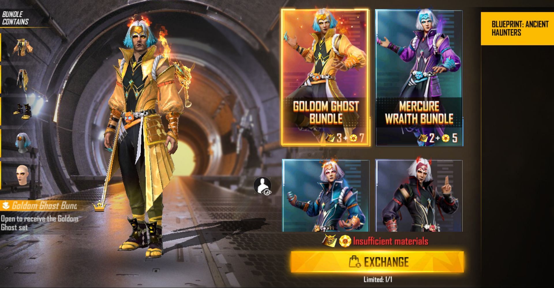 A total of four outfits are up for grabs (Image via Garena)