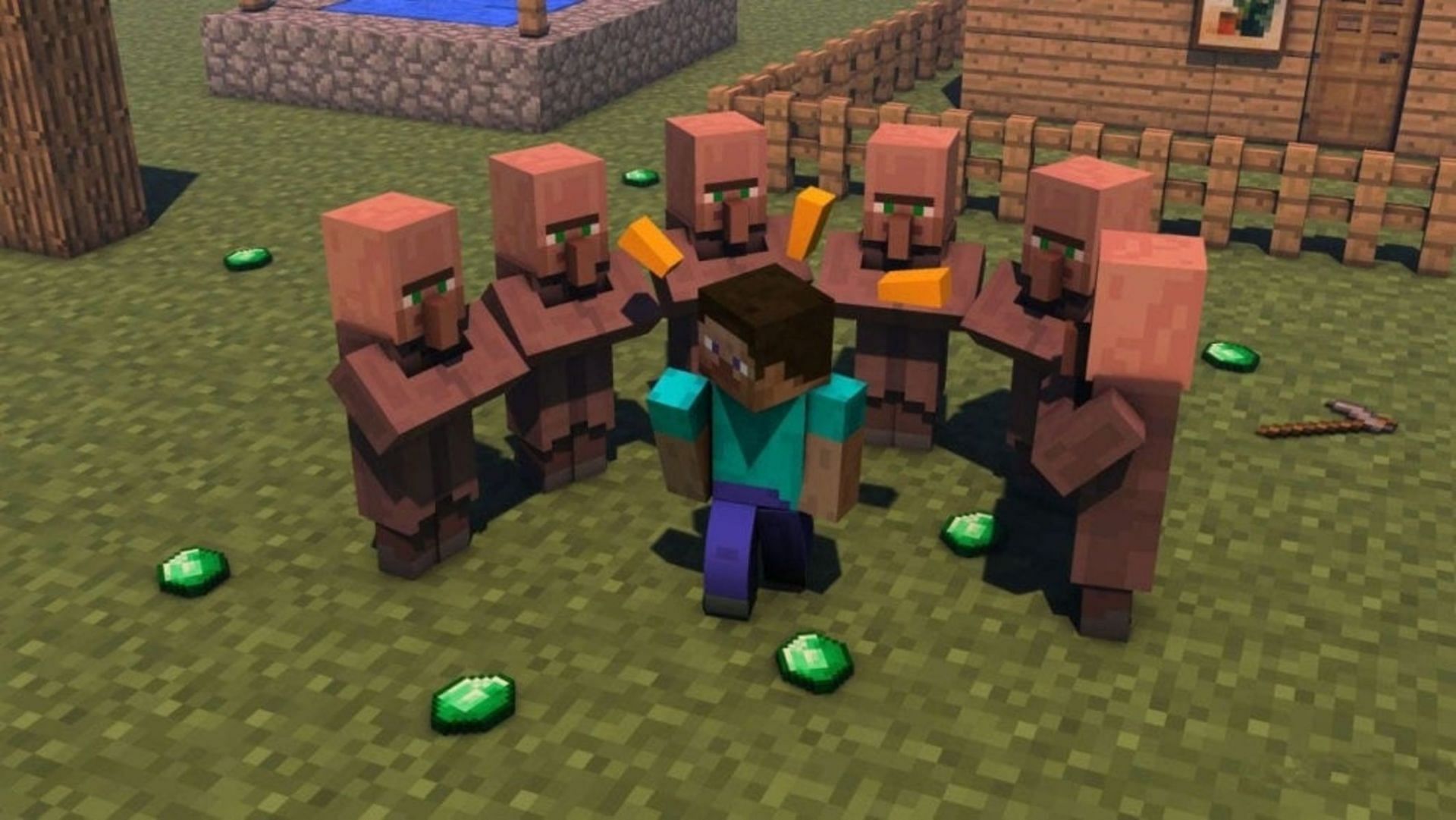 Players can spawn as many villagers as they need (Image via Mojang)