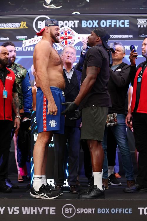 Tyson Fury vs. Dillian Whyte - Weigh-in