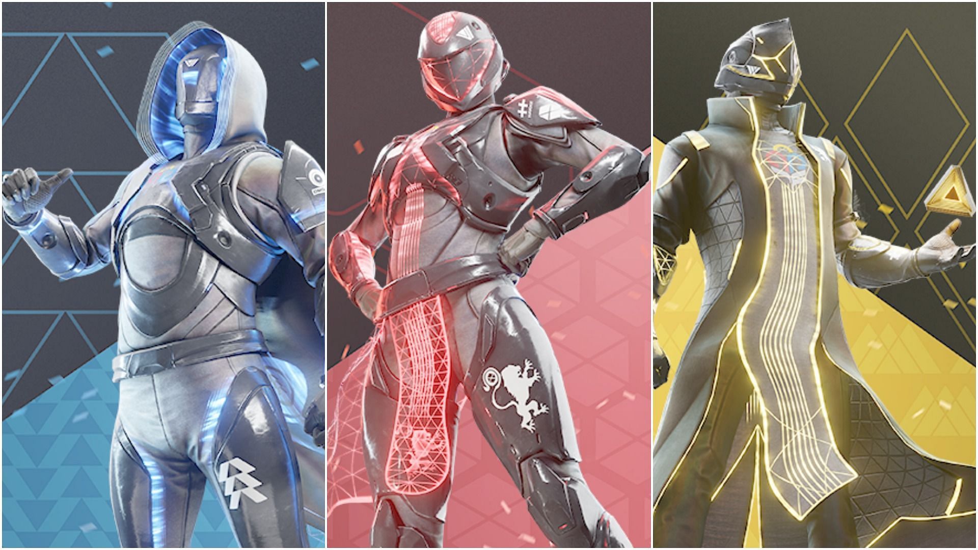 Leaked armor set for all three classes in Destiny 2 (Image via Bungie)
