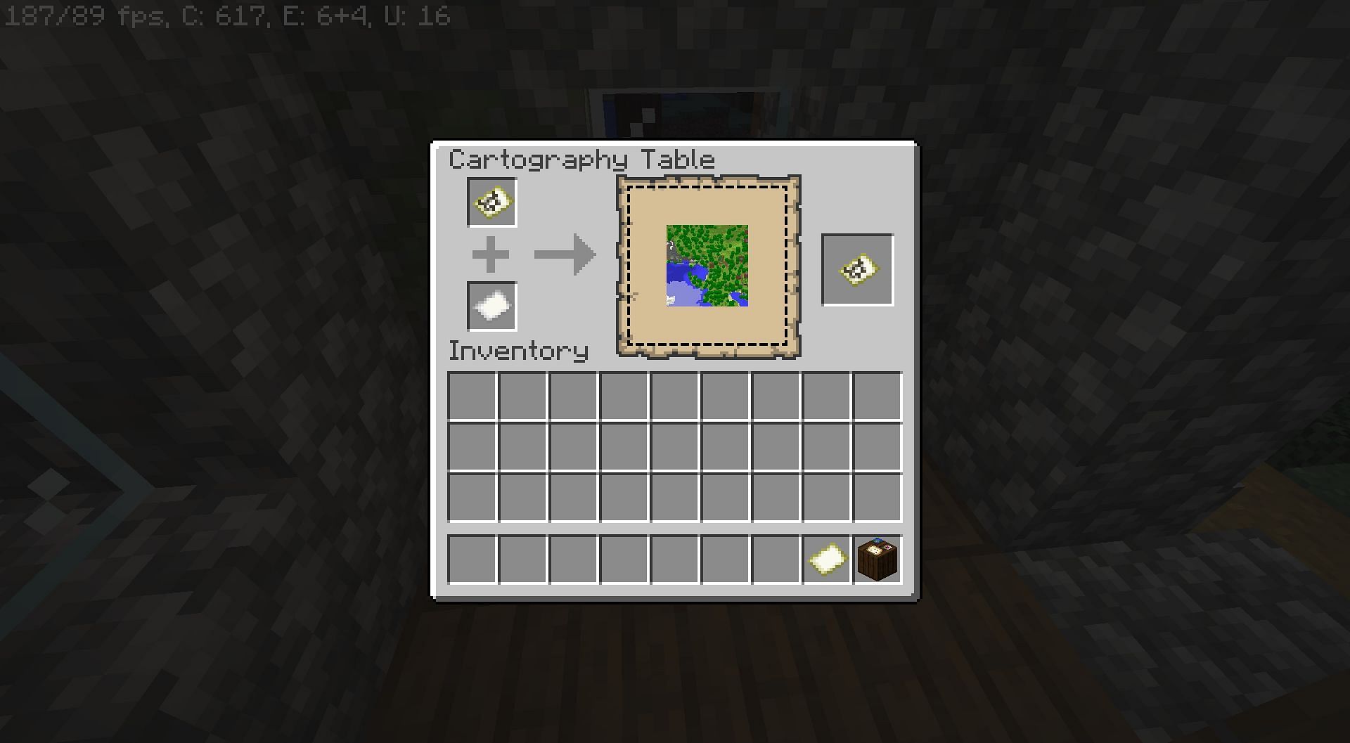 Expanding map (Image via Minecraft)