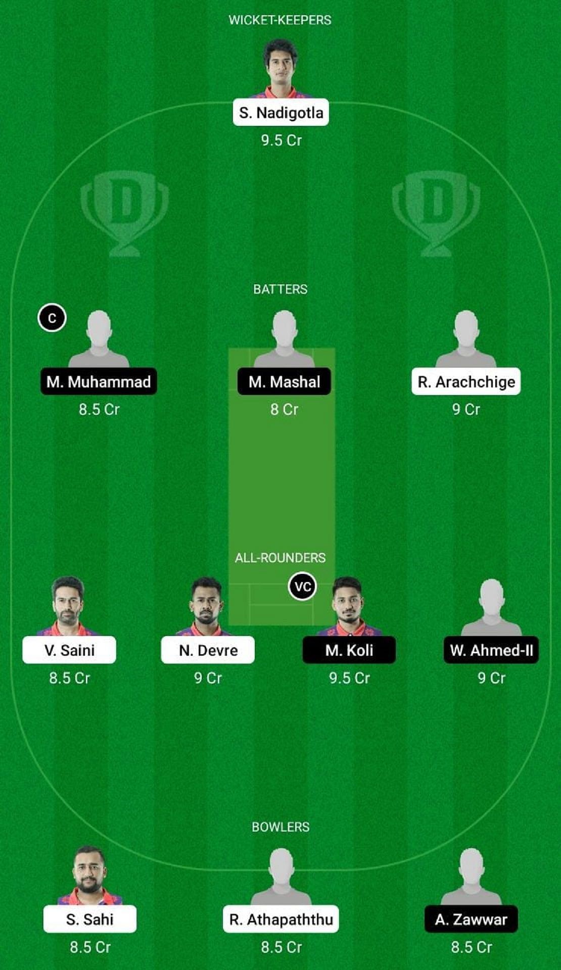 CLJ vs BUG Dream11 Fantasy Suggestion #1