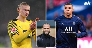 "The best for Barca’s style" - Barcelona star Dani Alves chooses between Kylian Mbappe and Erling Haaland