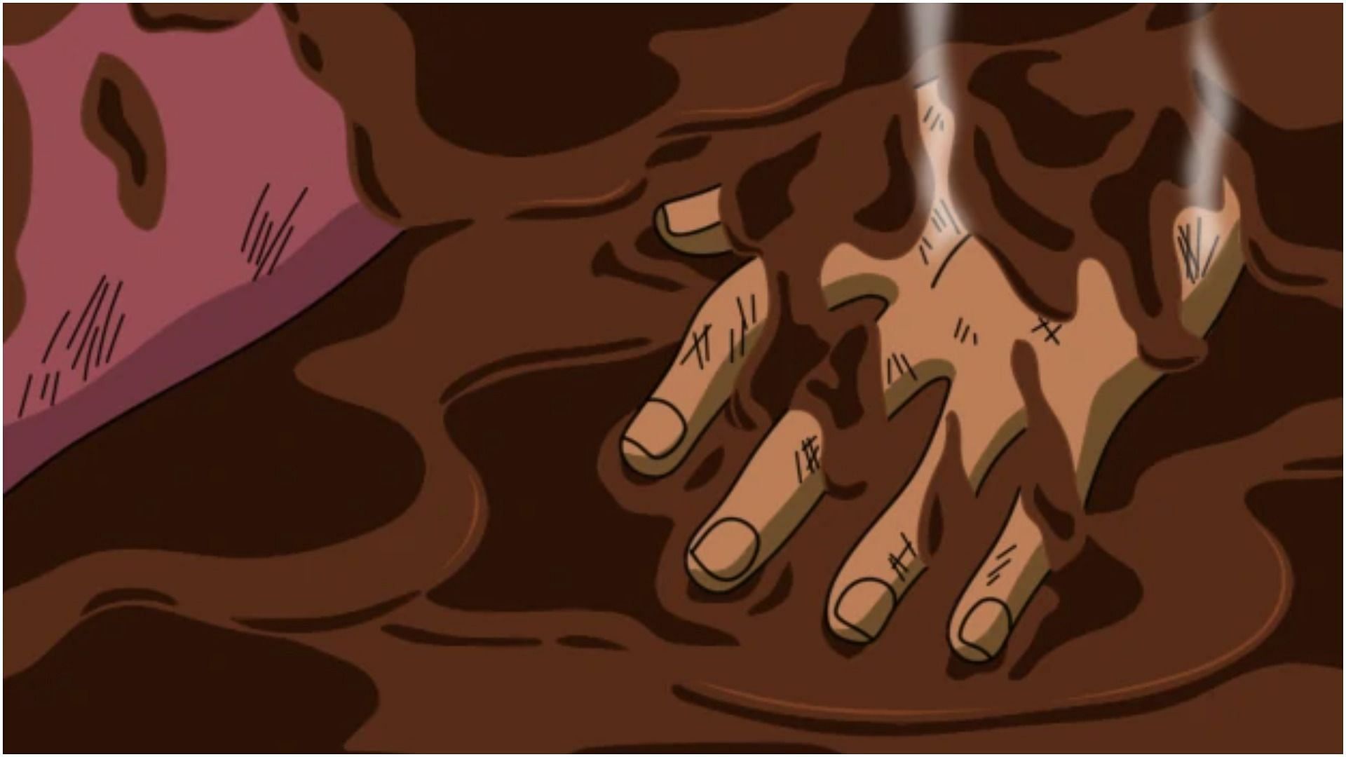 A depiction of Mud Release in Naruto (Image via Studio Pierrot)