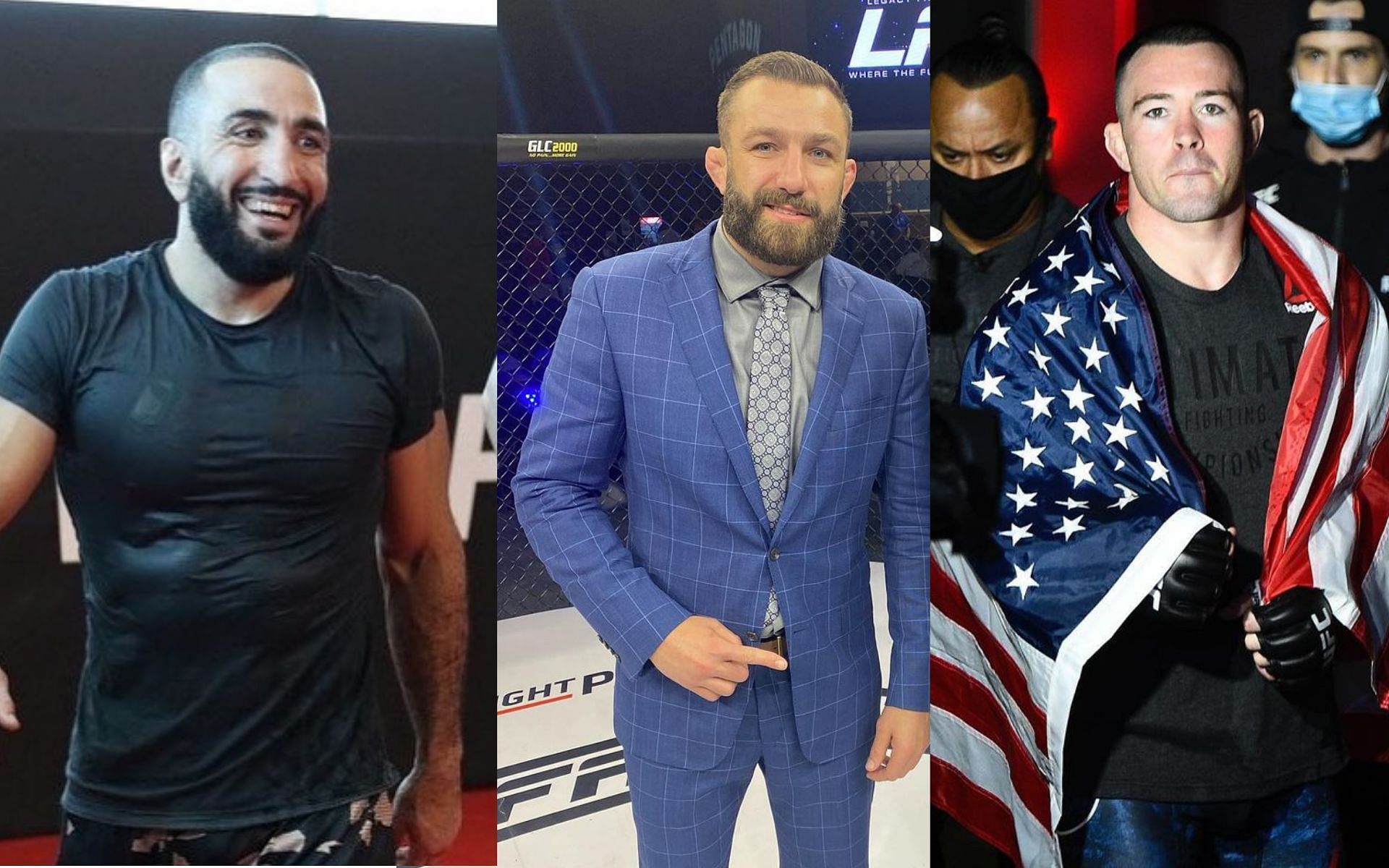 (From left to right) Belal Muhammad, Michael Chiesa and Colby Covington [Image Courtesy: @bullyb170, @miekmav22 and @colbycovmma on Instagram]
