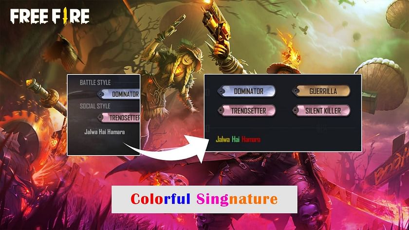 How to add colourful text in Free Fire ID signature: Colour codes and steps  explained