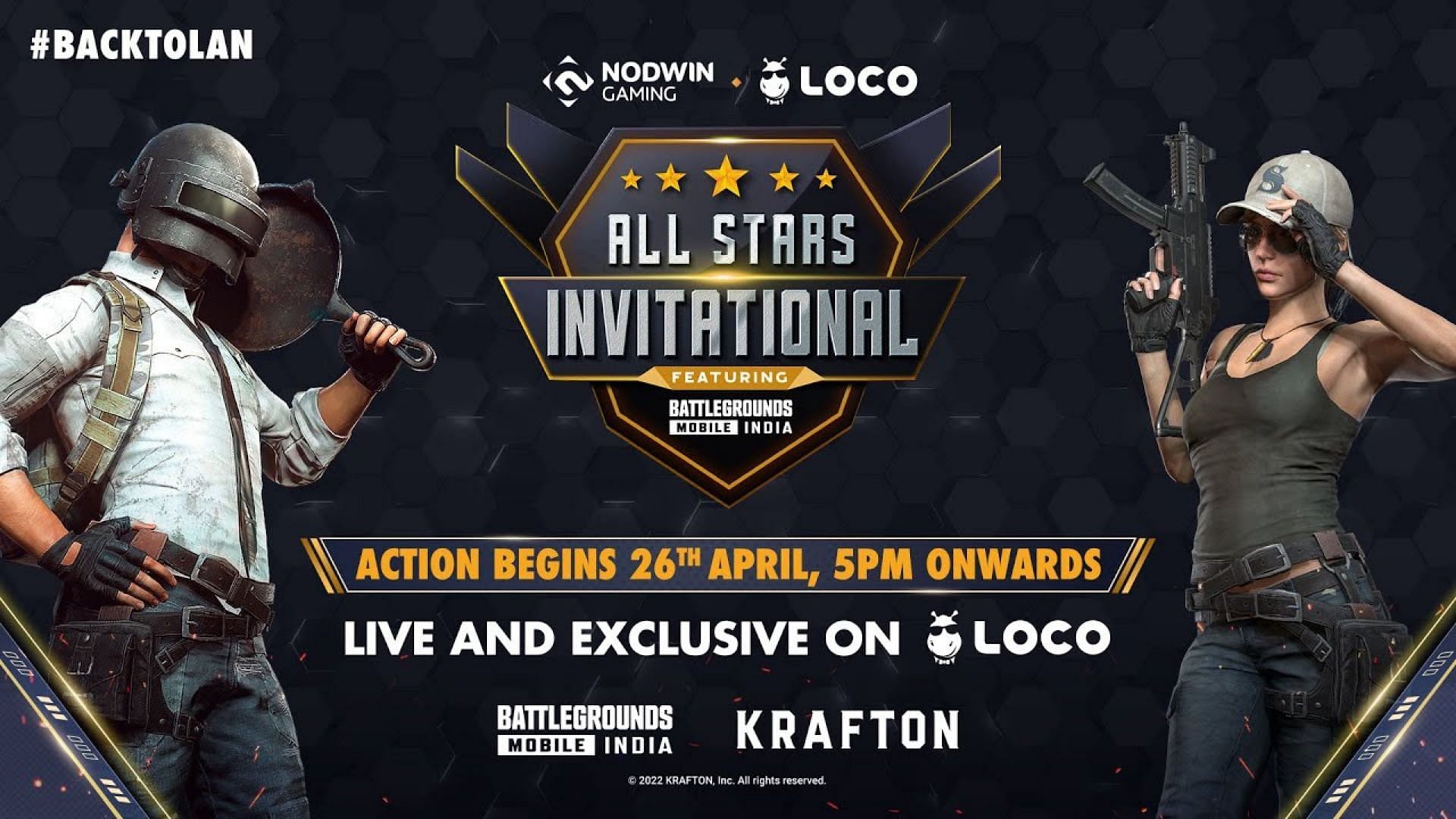 BGMI All Stars Invitational will begin on April 26 (Image via NODWIN Gaming)