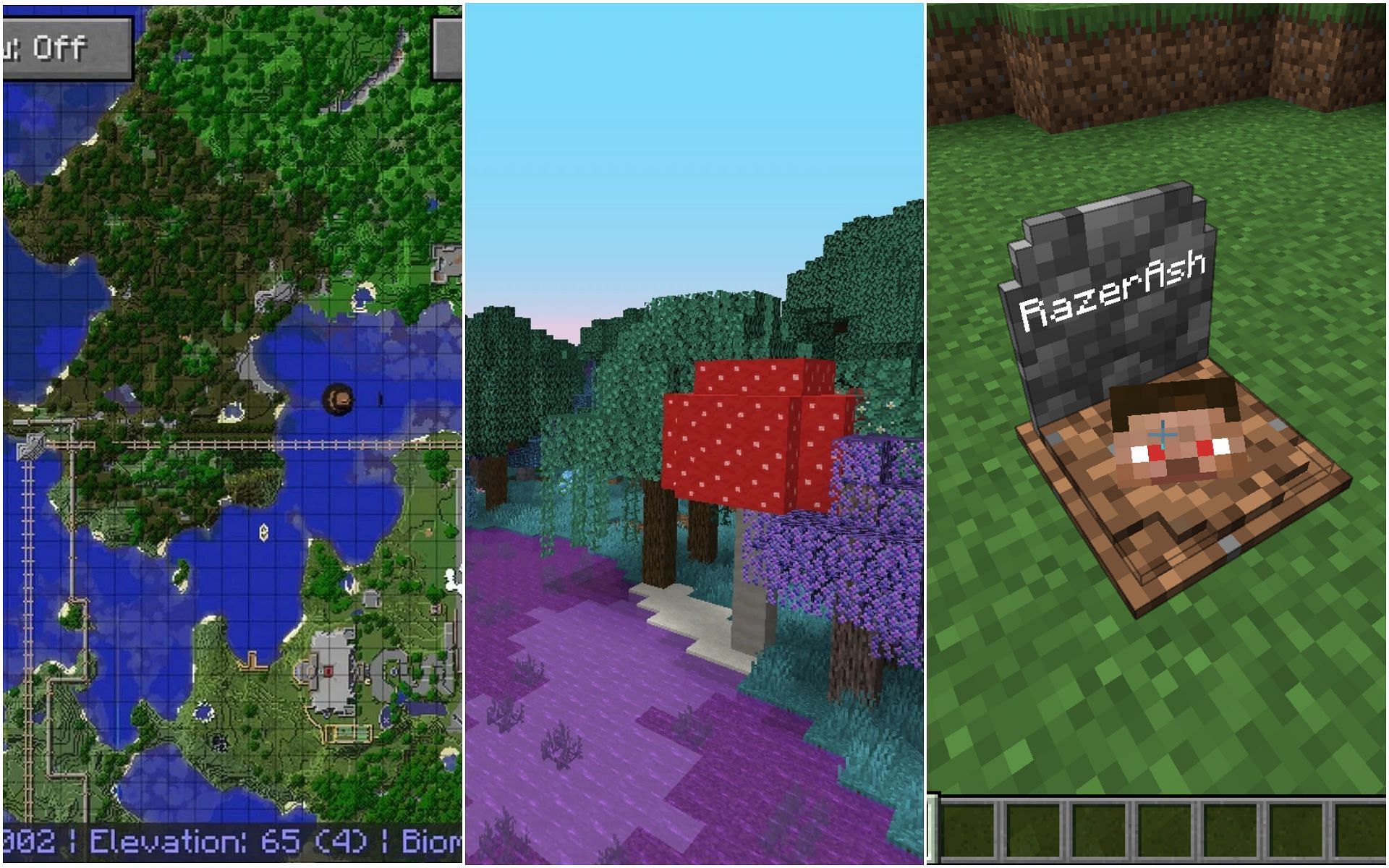 Mods for solo play (Images via CurseForge, Biome O&#039; Plenty Wiki, Minecraft)