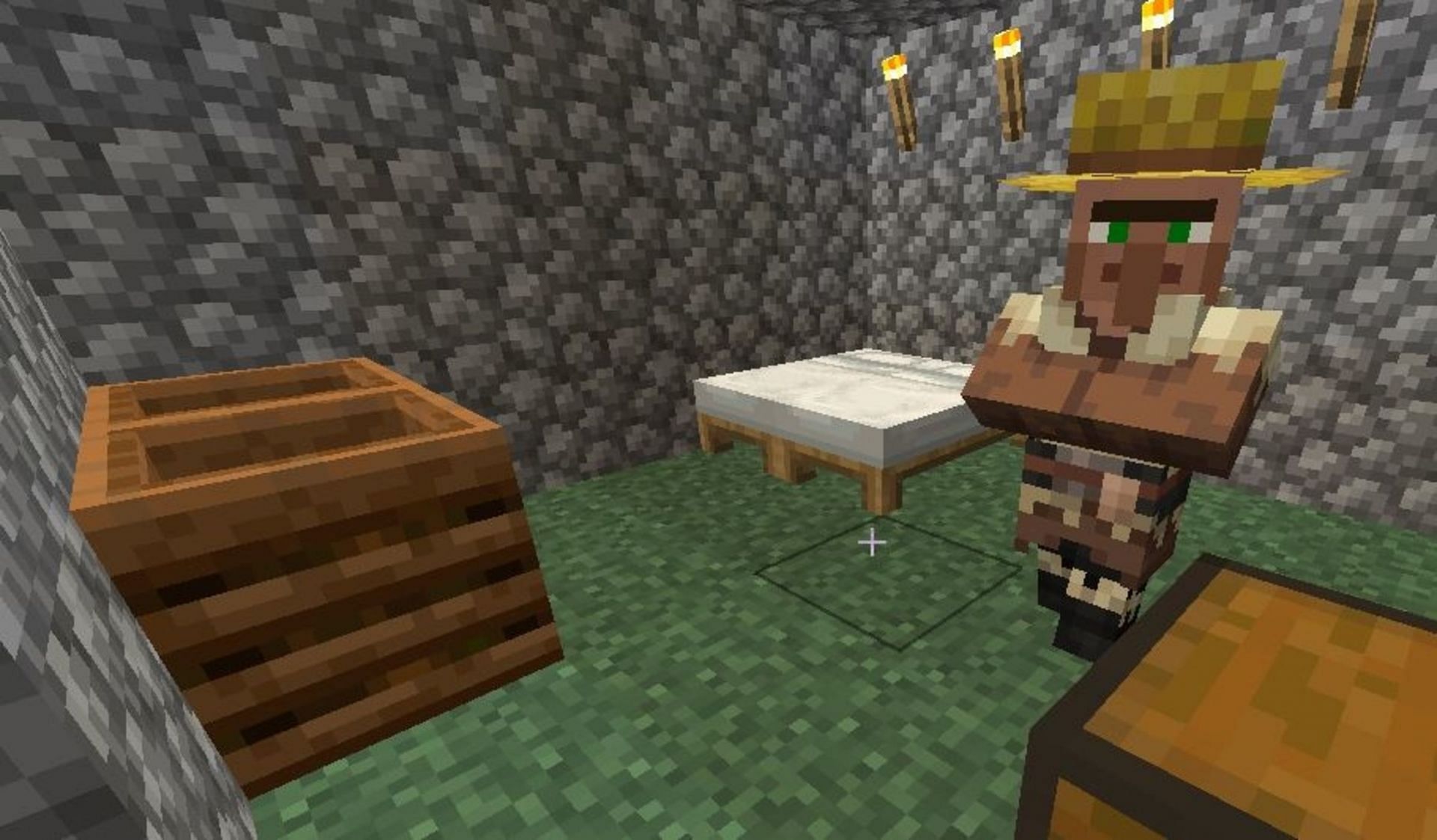 A second villager will complete the farm in earnest (Image via Mojang)