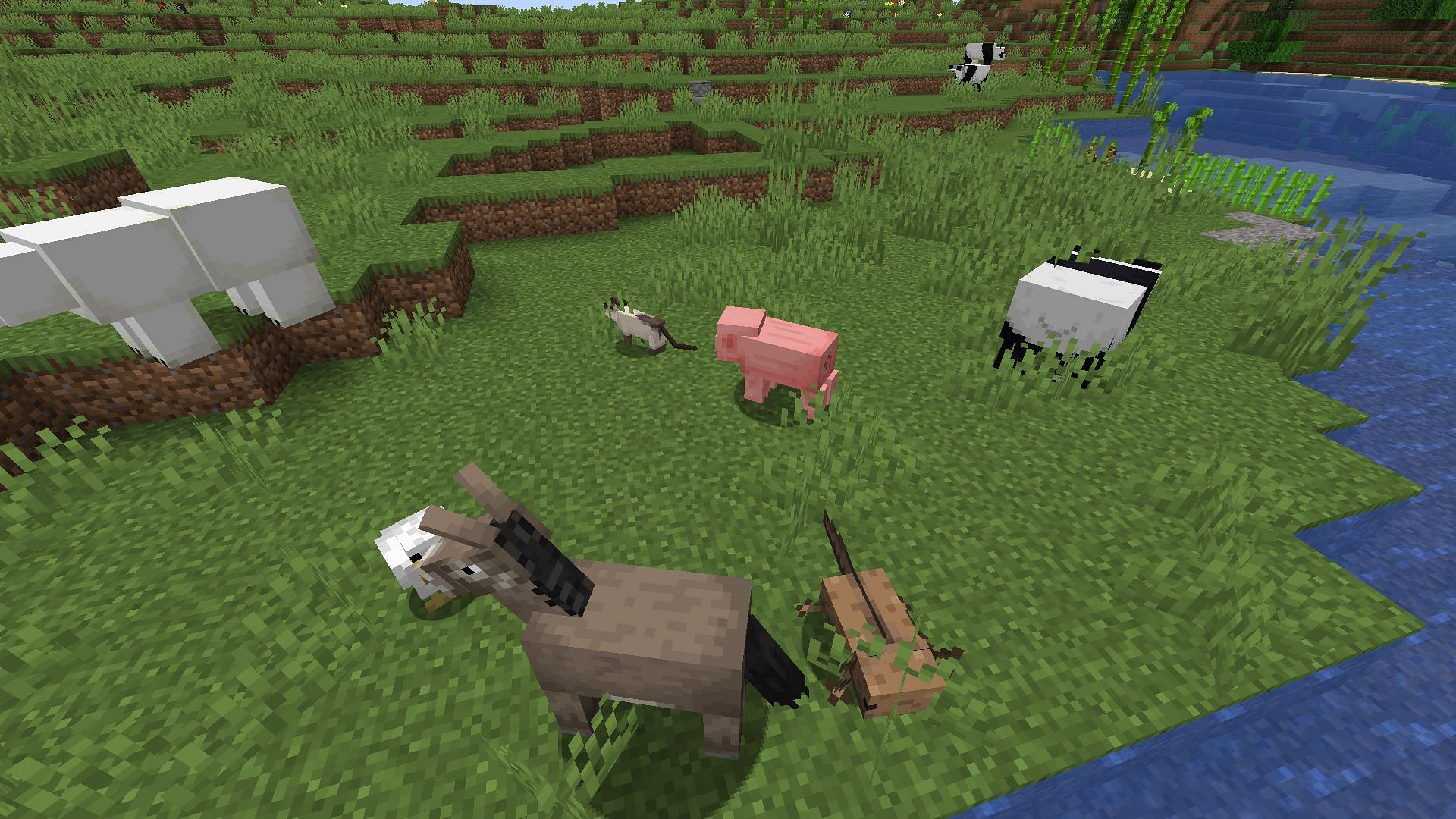 A group of animals (Image via Minecraft)