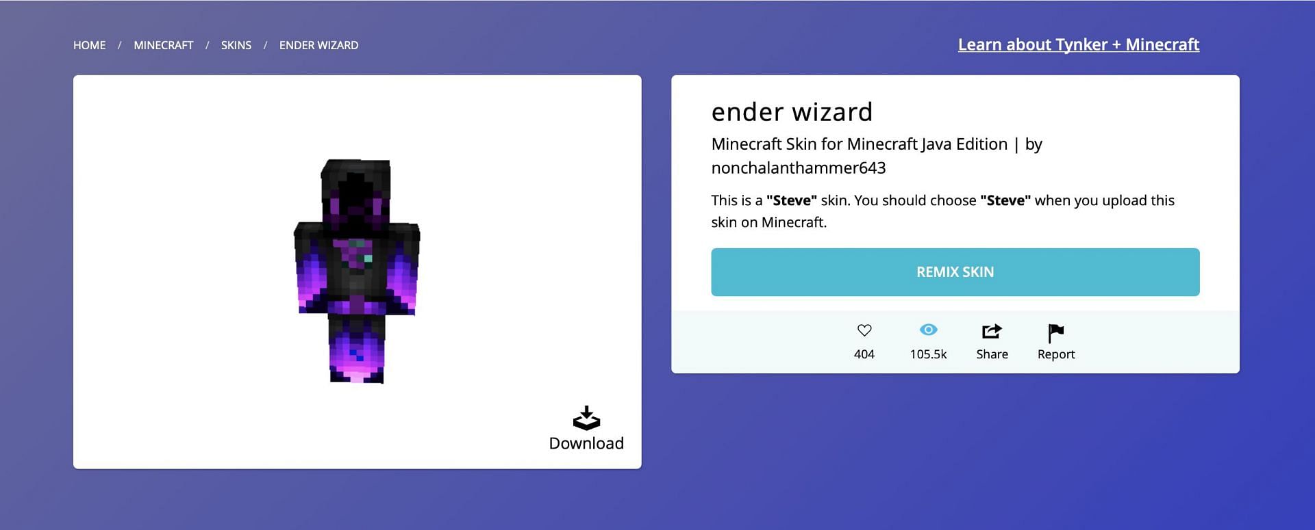 ender wizard  Minecraft Skins