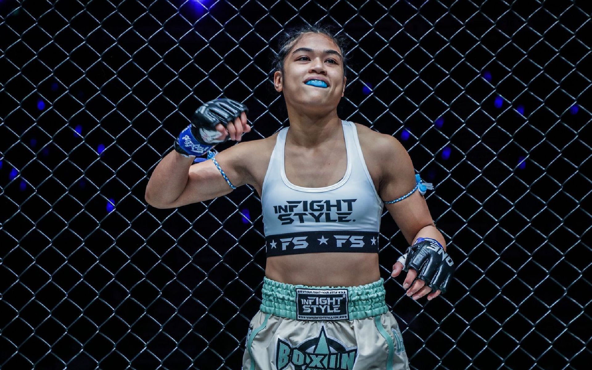 Jackie Buntan says winning the ONE women&rsquo;s strawweight Muay Thai world championship isn&#039;t just for her own sake but for her supporters as well. [Photo ONE Championship]