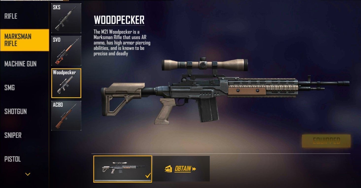 Woodpecker (Image via Garena)