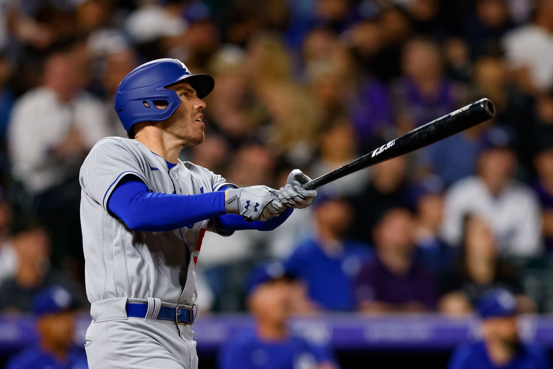 Freddie Freeman batting for the LA Dodgers