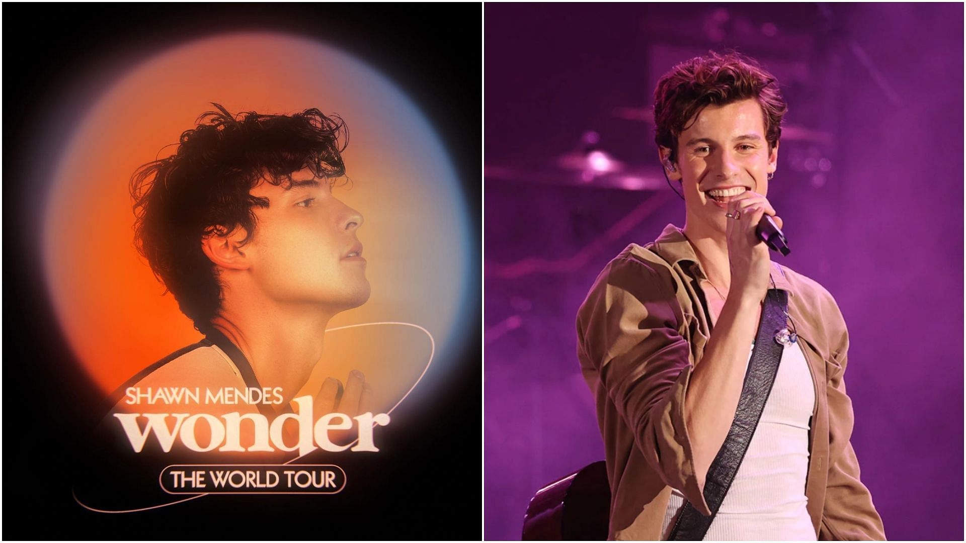 Shawn Mendes has announced inititatives for a climate-friendly tour. (Images via Instagram / @ShawnMendes and Amy Sussman / Getty)