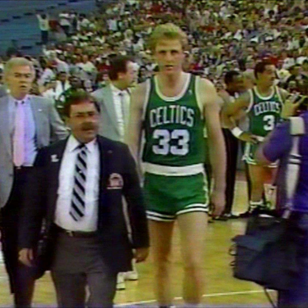 Rookie Dennis Rodman Defense on Larry Bird - 1987 ECF Game 5 