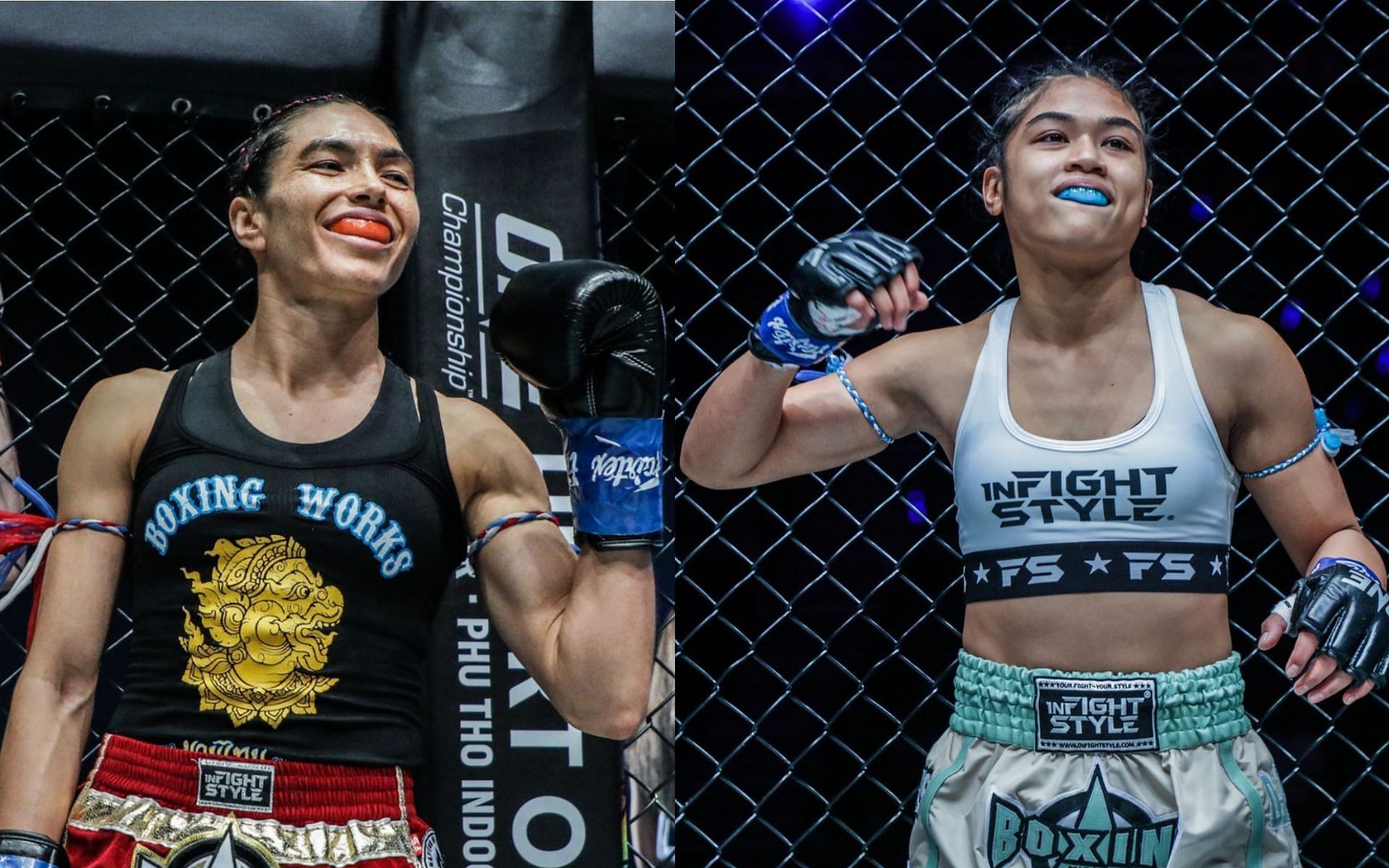 Jackie Buntan (right) says Janet Todd (left) will not hesitate to call her out when she slacks off in training. [Photos: ONE Championship]