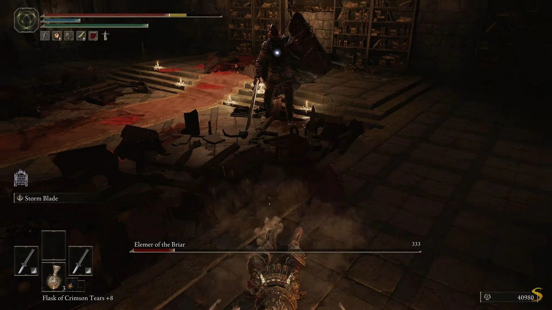 Elemer of the Briar&#039;s long range sword attack in Elden Ring is one of the most powerful in the game (Image via Shirrako/Youtube)