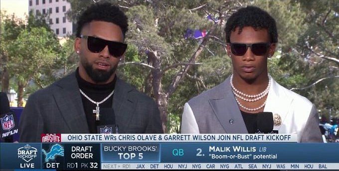 NFL Draft prospects not ones to shy away from cameras with dashing suits  and chains
