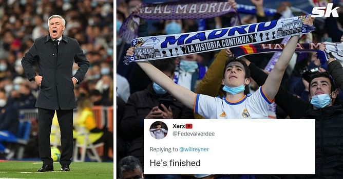“F*****g tractor”, “He’s finished” – Real Madrid fans demand Ancelotti to withdraw star player after ‘stinker’ first half display against Chelsea